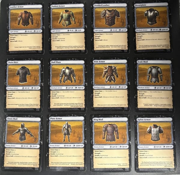 BIG PROGRESS UPDATE — ARMOR CARDS ARE HERE